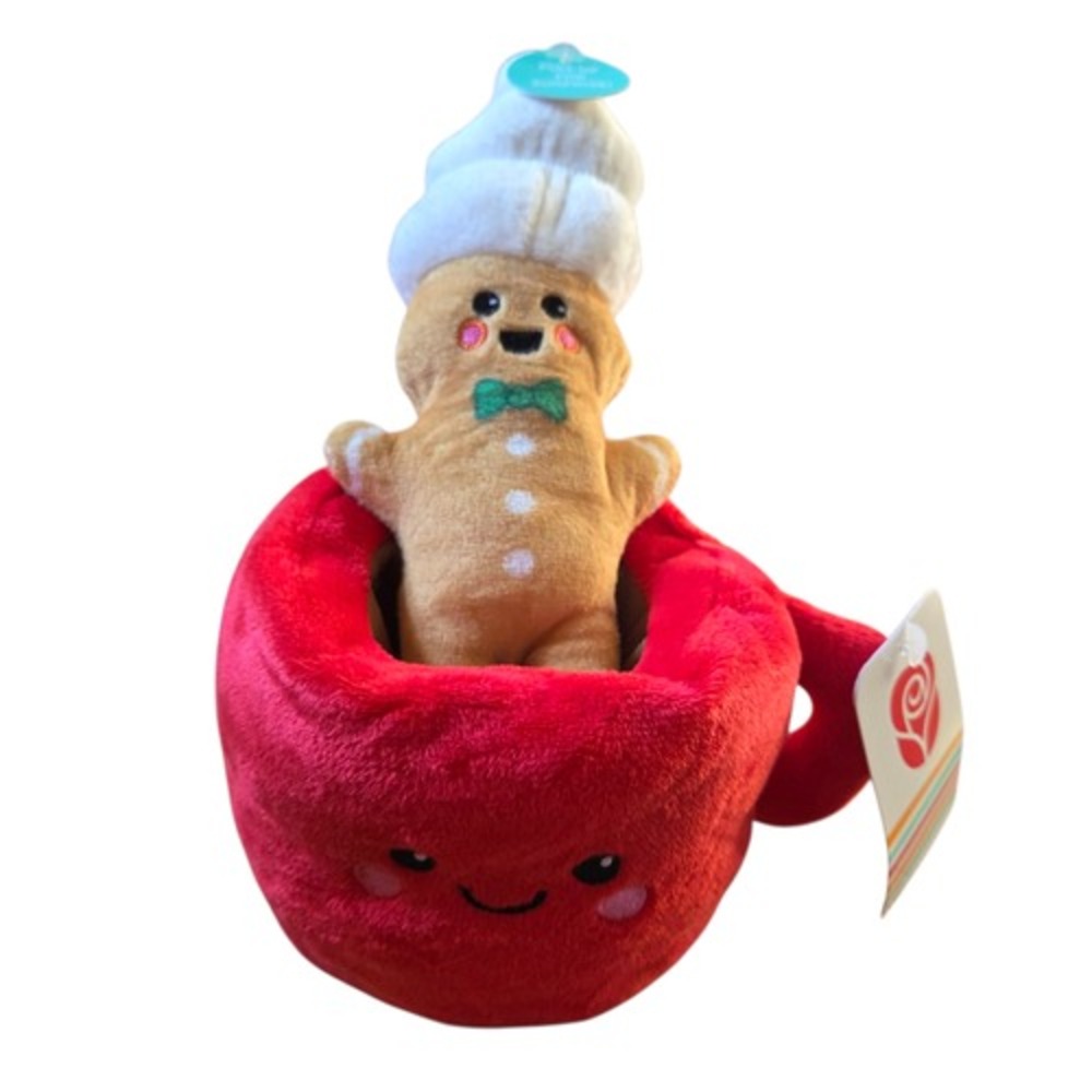 American Greetings Christmas Plush Gingerbread Man in Mug
